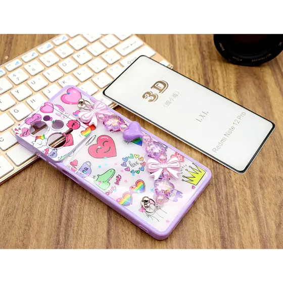 Capa Estampada Com Suporte RD Note 12 Pro 5G Com Película 3D