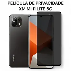 Película de Privacidade de Vidro 3D Para XM MI 11 Lite 5G