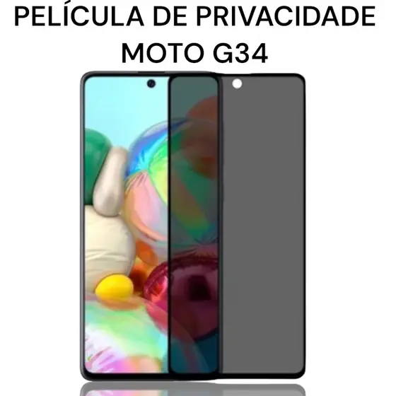 Película de Privacidade De Vidro Moto G34