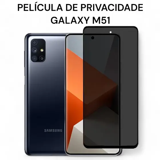 Película de Privacidade de Vidro 3D Para Galaxy M51