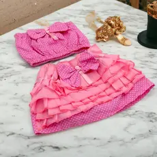 Conjunto Calcinha Bunda Rica + Top Bebê Infantil Tampa Frauda