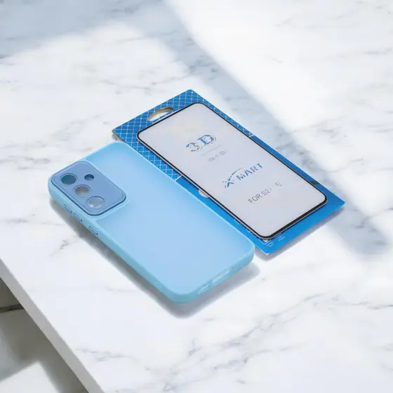 Capa Anti-Impacto Fosca Proteção na Câmera para Galaxy S24 FE com Película de Vidro 3D