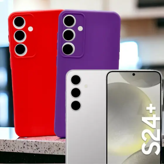 Capa Silicone Aveludada Modelo Galaxy S24 Plus