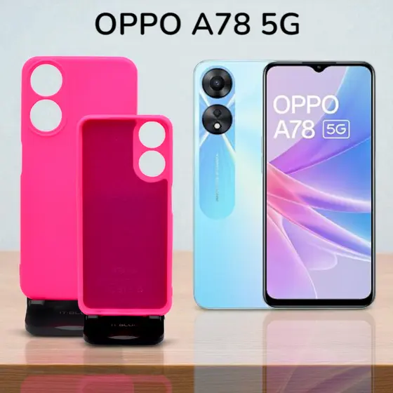 Capa Silicone Proteção De Câmera Para Oppo A78 5G