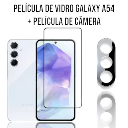 Película De Câmera + Película 3D Vidro Galaxy A54 5G