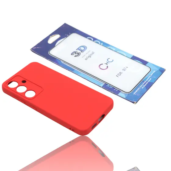 Capa Silicone Aveludada Modelo Galaxy S24 Com Pelicula 3D