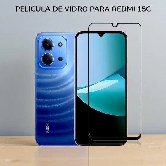 Pelicula Vidro 3D Para Redmi 15C
