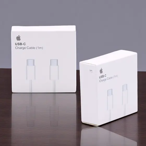 Cabo USB-C para USB-C – 1 Metro Compatível com iPhone Apple LACRADO C/ NOTA FISCAL