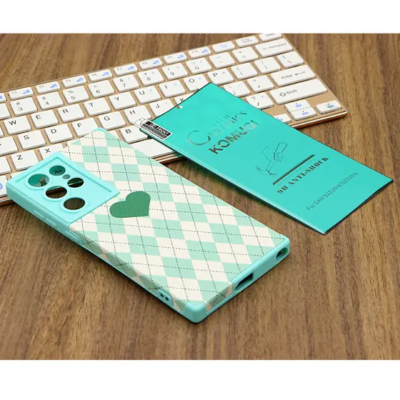 Capa Estampada Feminina kwaii Galaxy S22 Ultra Com Película Cerâmica