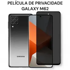 Película de Privacidade de Vidro 3D Para Galaxy M62