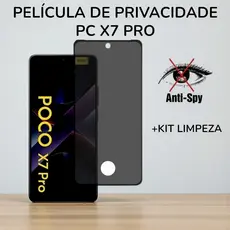 Película De Vidro 3D Privativa Para Pc X7 Pro Com Furo Para Digital