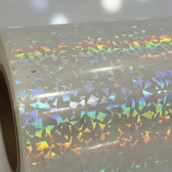 Bopp holográfico MASTERPRINT 50 metros   encardenação agenda personalizada    22cm e com 25 micras