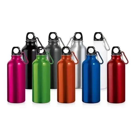 Garrafinha de Água Térmica Squeeze Garrafinhas Agua 500 ml Garrafa Alumínio Para Treino Academia