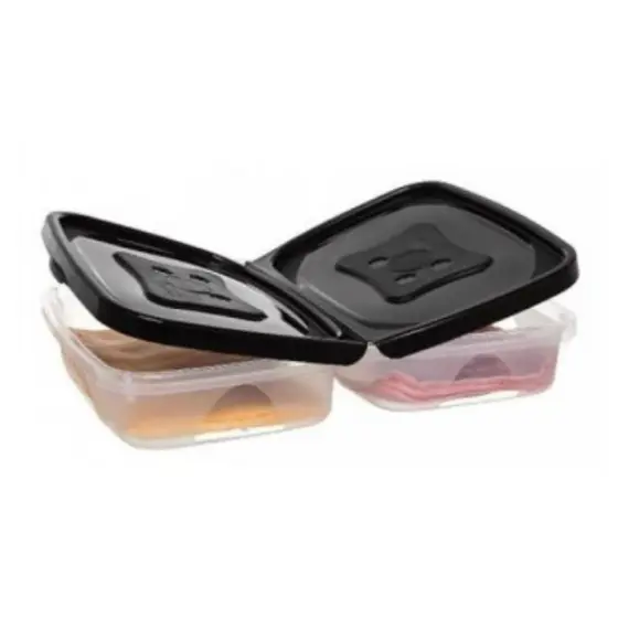 Porta Frios com Divisória Duplo Jaguar Hermético Multiuso com Tampa Potes Plástico Presunto e Queijo
