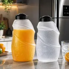 2 Garrafa De Água Jarra Suco Geladeira Tampa Higiênica 2 Litros Grande
