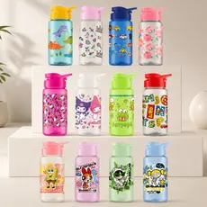 Garrafinha Squeeze Infantil de Plástico Com Tampa Higiênica Bico Ergonômico 500ml