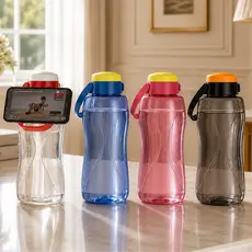 Garrafa De Água Max 1,5lt Com Alça Suporte Celular Grande
