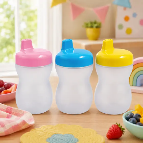 Copo Transição Treinamento Infantil Bebê Suco Água Livre De BPA Bico Rigido 350ml