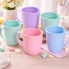 Caneca Infantil Com Alça Reforçada 300ml Para Festas Eventos Escolares Creches Personalizável Cores
