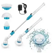 Elimine a Sujeira com o Esfregão Escova de Limpeza Vassoura Eletrica Sem Fio BiVolt Spin Scrubber!