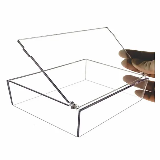 Caixa organizadora 20x15x5cm acrilica multiuso transparente