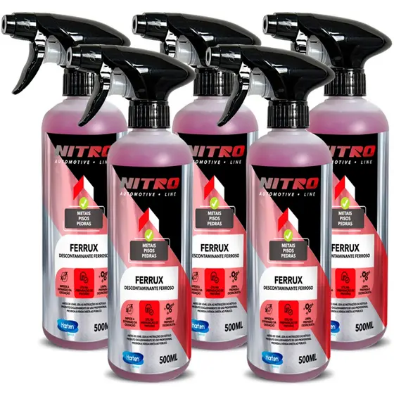 Kit 2 a 5 Ferrux Descontaminante Ferroso Nitro Automotive Removedor de Contaminação Metálica