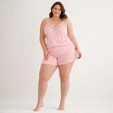 Short Doll Plus Size Feminino Roupa de Dormir Conforto
