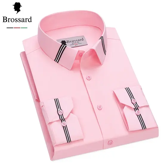 Camisa Social Masculina Premium em Algodão Slim Fit Emagrecedor, Tecido Confortável - Estilo Moderno