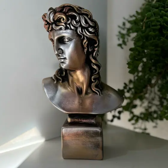 Estatua Escultura ROMANA BUSTO GREGO EROS -Decoração Luxo Design de Interiores Luxo Romano