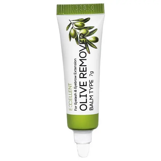 Removedor Cola Adesivo De Extensão De Cílios 7g Sem Cheiro Hidrata E Nutre Fios Naturais - Excellent Olive