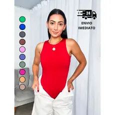 Body Feminino Regata Suplex Bory Blusa Feminina