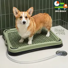 Banheiro Sanitário Com Dreno e Mangueira Lavável Para Cães Tapete Higiênico Envio Imediato