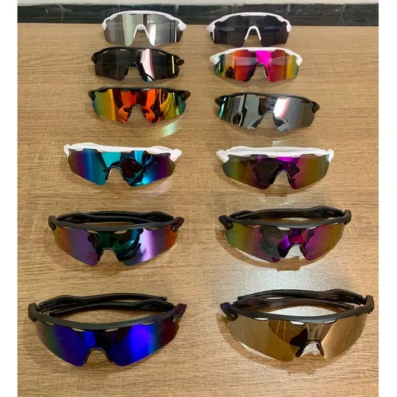 Óculos Esportivo Ciclismo Corrida Bike proteção UV400 Masculino feminino estilo radar sem lôgo