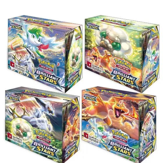 36 Pçs/Lote Versão Estrelas Brilhantes De GX EX Equipe Colecionável Cartas De Negociação Jogo Coleção Caixa Cartão Prese