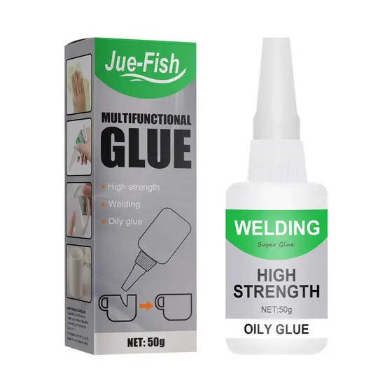 Super Cola Universal De Alta Resistência Para Reparos Rápidos-Adesivo Oleoso De 50g Resina , Cerâmica , Metal E Vidro-Id