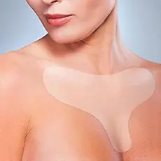 Almofadas De Peito De Silicone Reutilizáveis Em Forma De T Pescoço Colar Rugas Remendo Suaviza Sua Pele E Evita O Envelh
