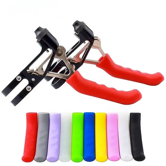 1 Par De Capas De Aperto De Freio De Bicicleta , Protetores De Alavanca Silicone Antiderrapantes Com Absorção De Choque
