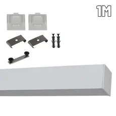 Perfil de Led 36mm Sobepor Branco 1m sem led
