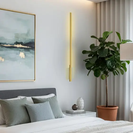 Arandela LED Externa 6W 3000K 65cm IP65 Luz Quente Impermeável - Amélia Ilunato