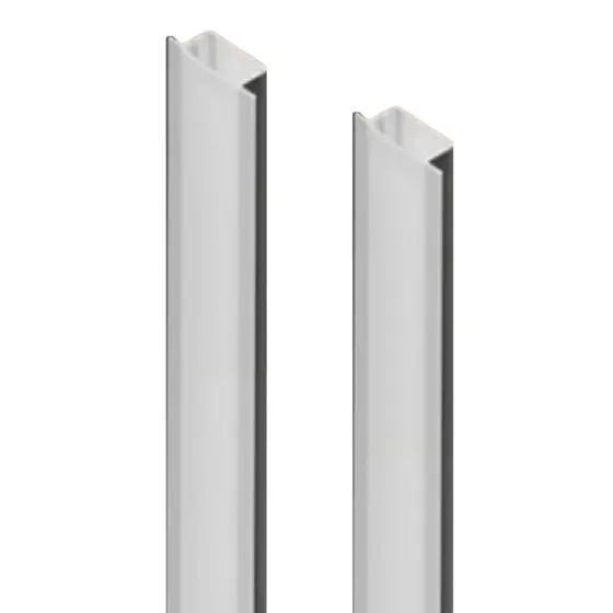 Perfil de LED 25mm para Embutir 2m (2x1m) Sem LED – Branco | Incorporato Ilunato