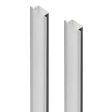Perfil de LED 25mm para Embutir 2m (2x1m) Sem LED – Branco | Incorporato Ilunato