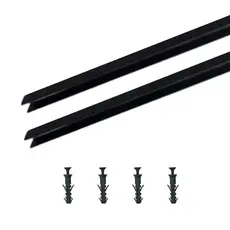 Perfil U Para Neon de Led 8X12mm Preto 2X1m Rischio ilunato