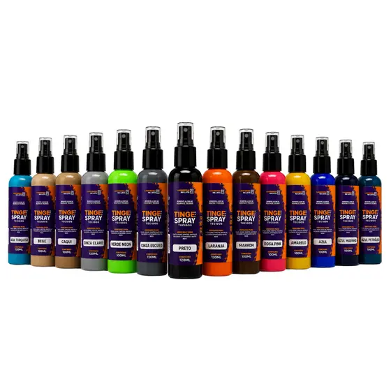 Tinta de Tecidos Roupas Estofados Carpetes - Tingespray Spray 120Ml