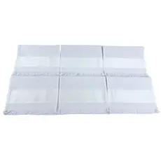 Kit 50 Toalha Social p/ Sublimar Branca Toalhinha de Mão com Franja Personalizavel Versatil Algodão
