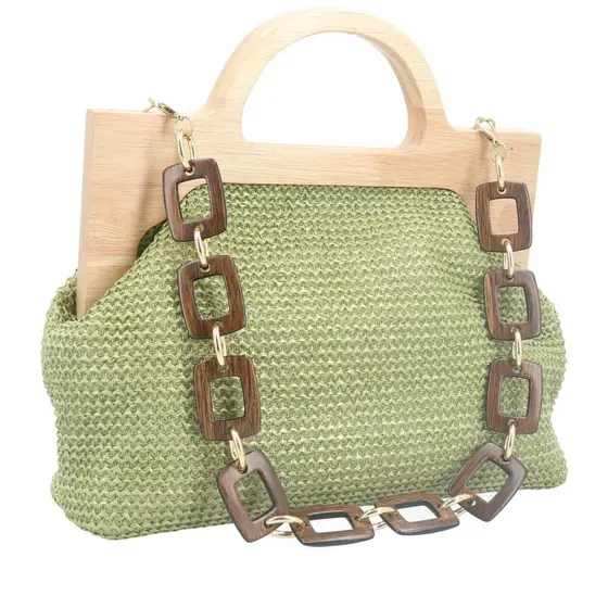Bolsa Clutch de Ráfia Grace Bauarte