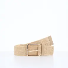 Cinto Feminino de Ráfia e Fivela Metalizada