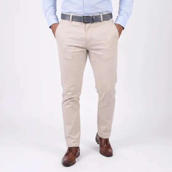 Cinto Masculino Fasolo de Elástico com Couro Fivela de Metal