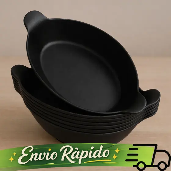 Kit até 100 Petisqueira Barquinho Barca Canoa PRETA batatinha Plástica 600ml para Lanchonete Restaurante