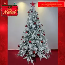 Árvore Nevada Natal Luxo 1,80 Metros Premium 1000 Galhos