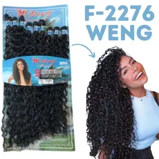 Cabelo Orgânico Weng Cacheado 80cm F-2276 320g Várias Cores
